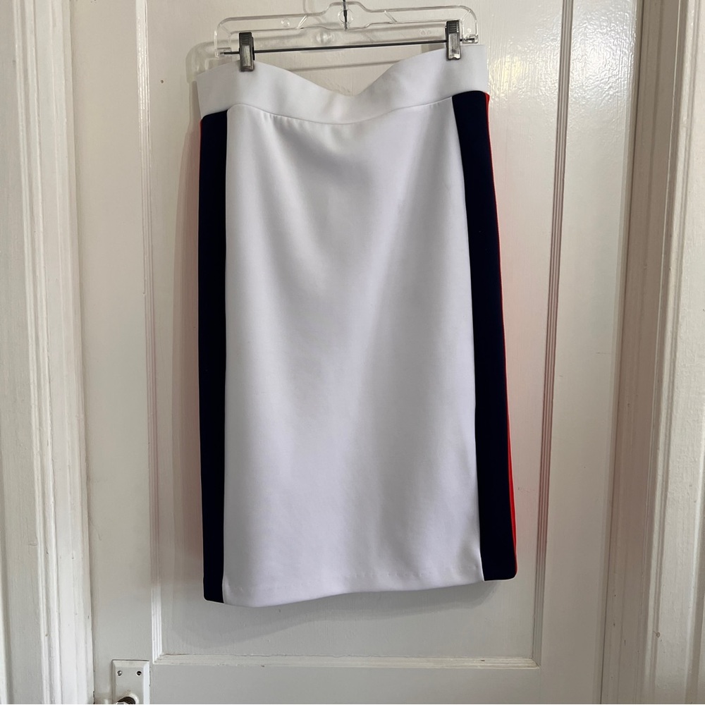 Eloquii Multicolored Knee-Length Pencil Skirt Work